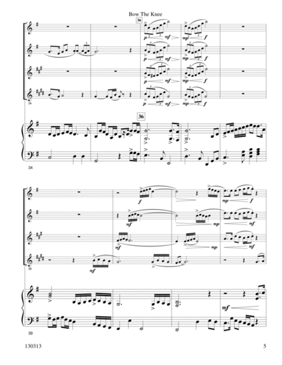 Bow The Knee Woodwind Trio scores gallery preview page 6