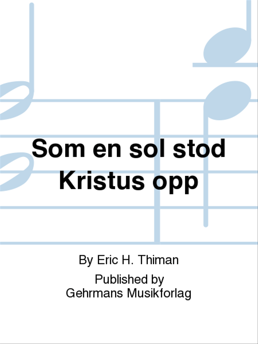 Som en sol stod Kristus opp 4-Part scores gallery preview page 1