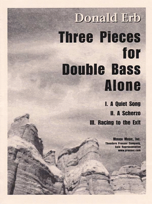 Book cover for Three Pieces for Double Bass Alone
