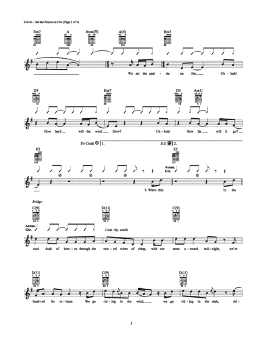 Set the Prairie on Fire Set the Prairie on Fire School and Community scores gallery preview page 3