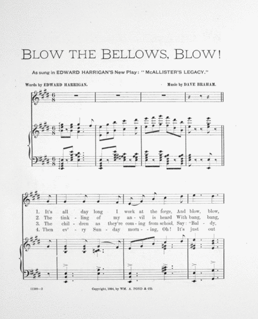 Blow the Bellows, Blow! Song