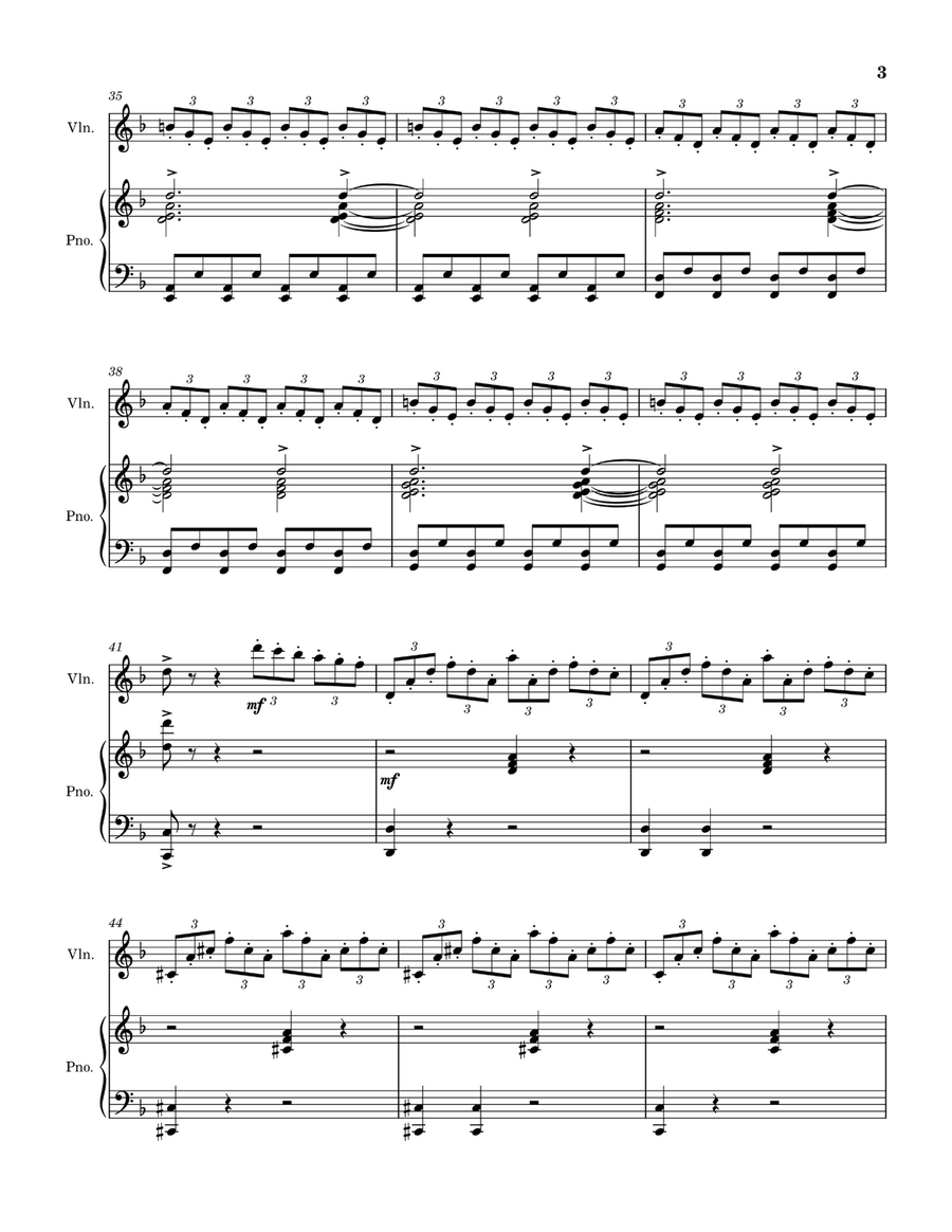 Umbrella Academy - Main Title Theme Violin Solo scores gallery preview page 3
