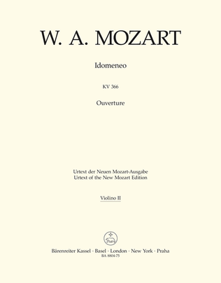 Book cover for Idomeneo, KV 366