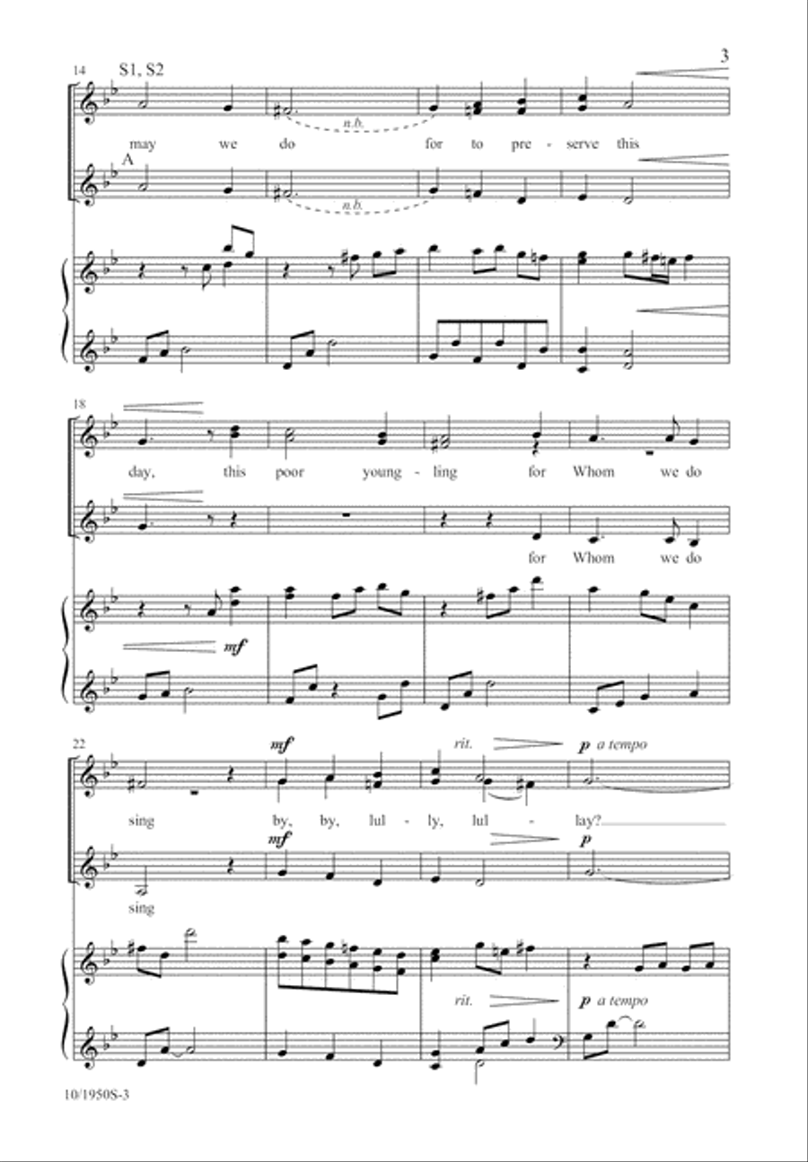 The Coventry Carol SSA scores gallery preview page 3
