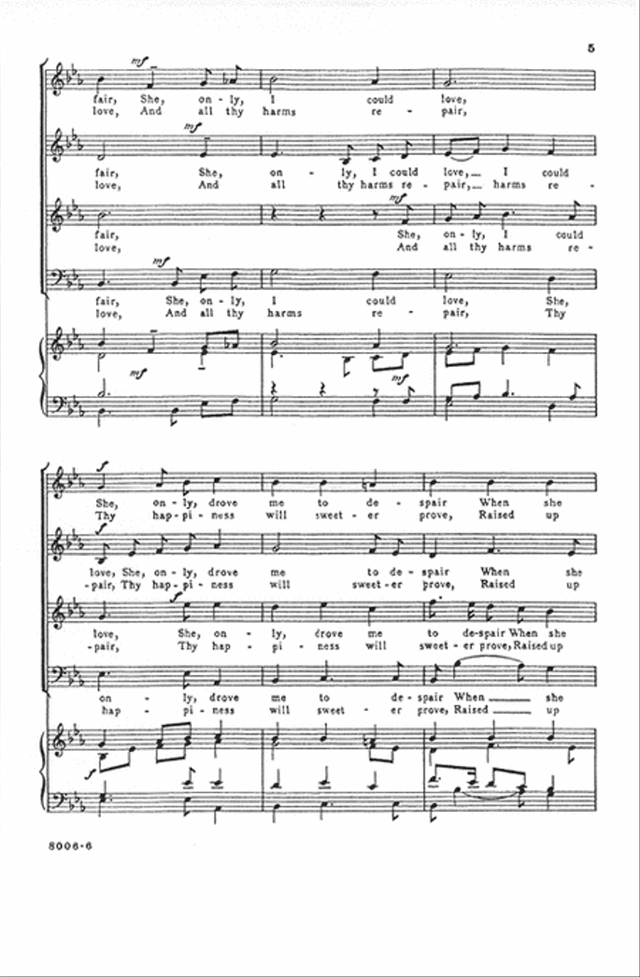 Awake, Sweet Love Awake, Sweet Love 4-Part scores gallery preview page 5