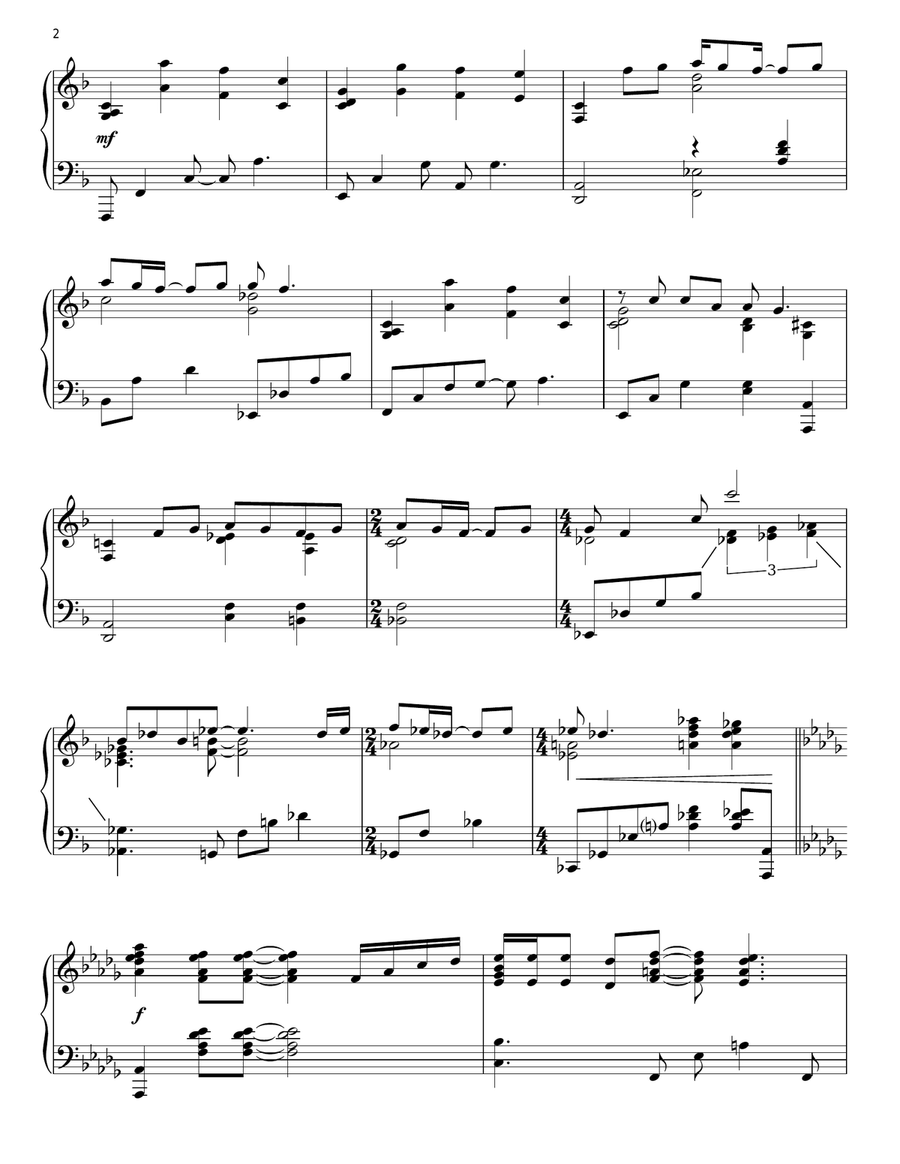 Jesus, Lover Of My Soul Piano Solo scores gallery preview page 2