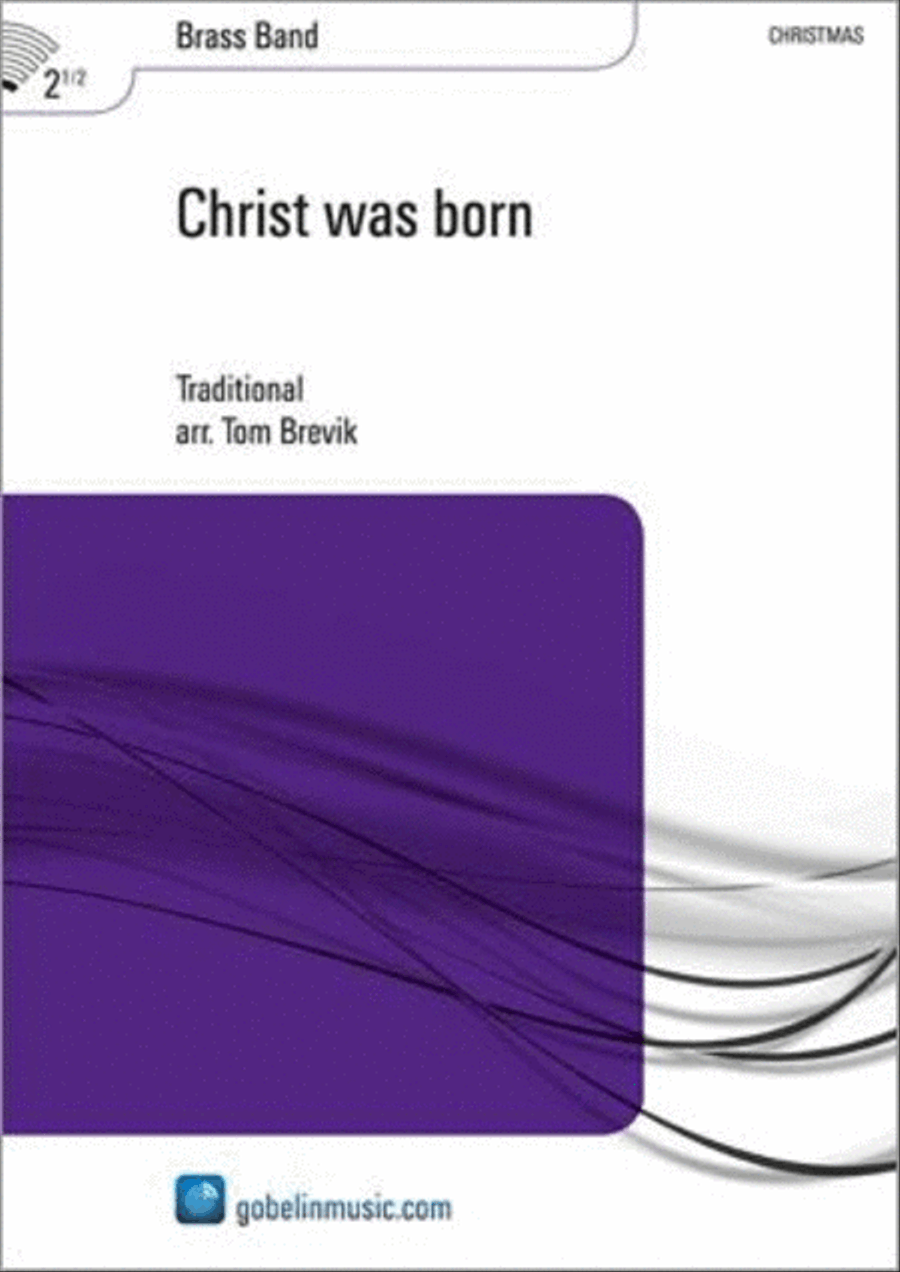 Christ was born Brass Band scores gallery preview page 1