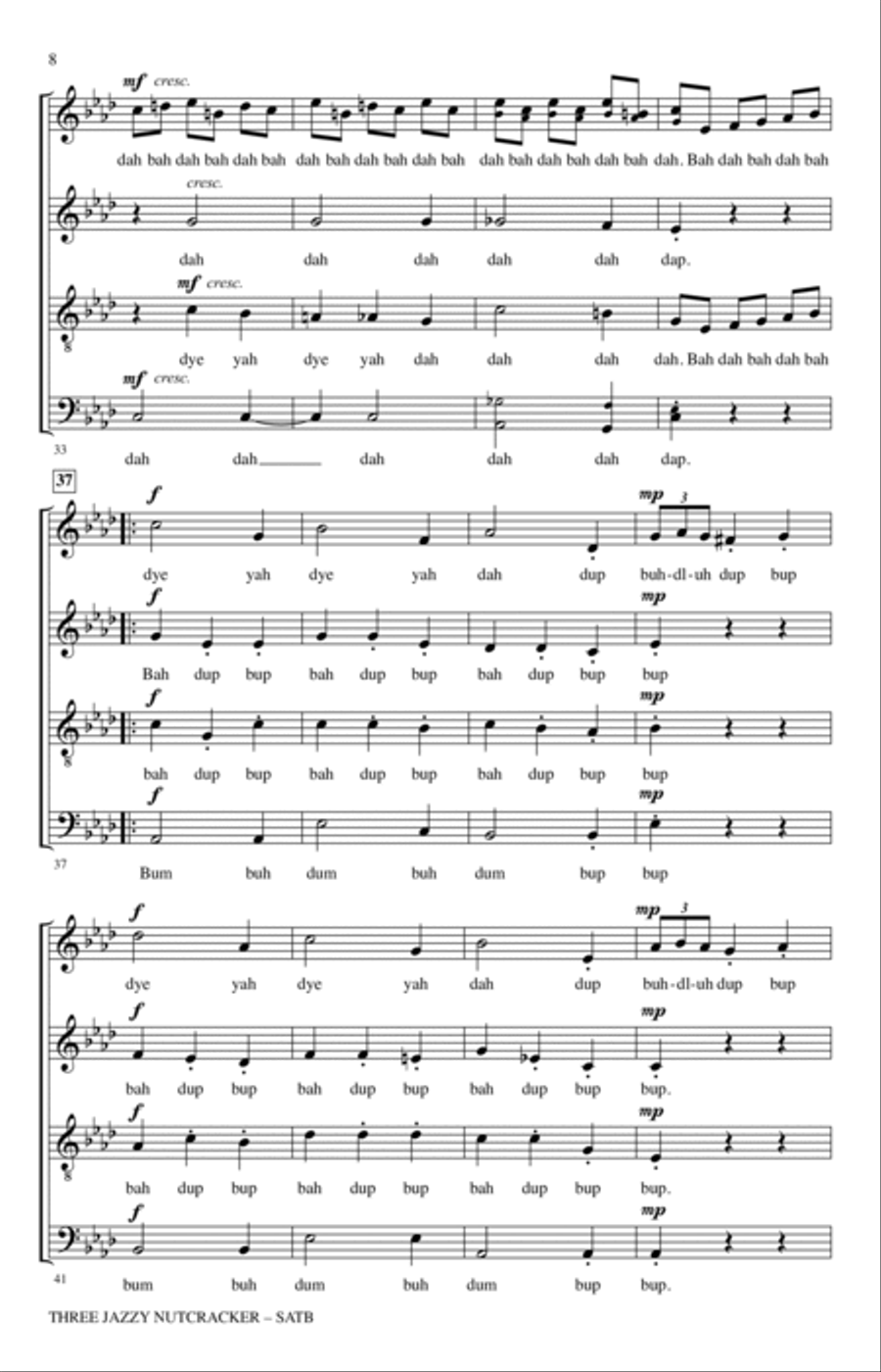 Three Jazzy Nutcrackers Three Jazzy Nutcrackers 4-Part scores gallery preview page 7