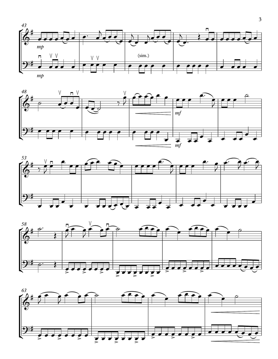 Wildest Dreams String Duet scores gallery preview page 3