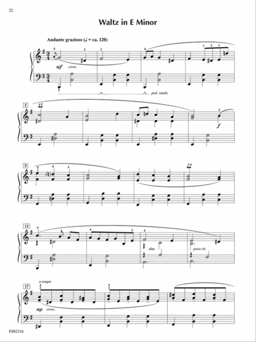 Ten Lyric Waltzes Piano Solo scores gallery preview page 3
