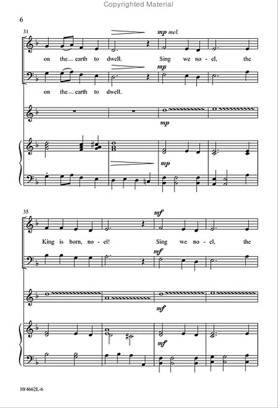 Advent Noel 4-Part scores gallery preview page 6