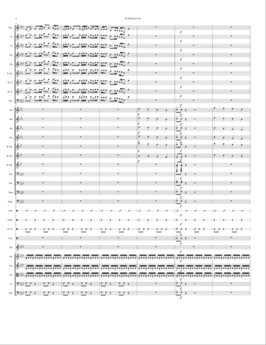 We Will Rock You A Cappella scores gallery preview page 3