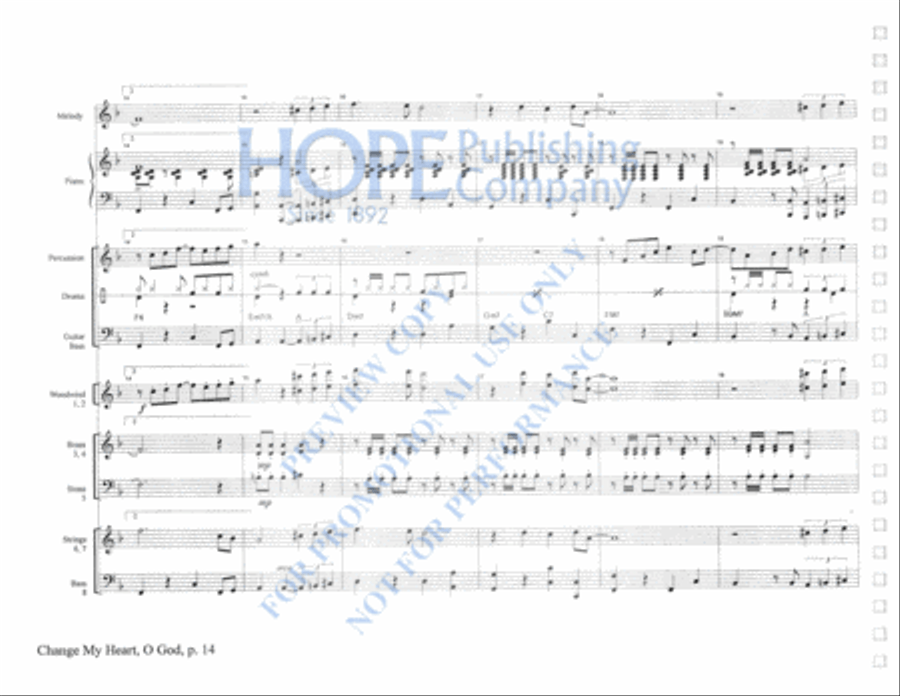 Praise Him with Instruments Orchestra scores gallery preview page 18