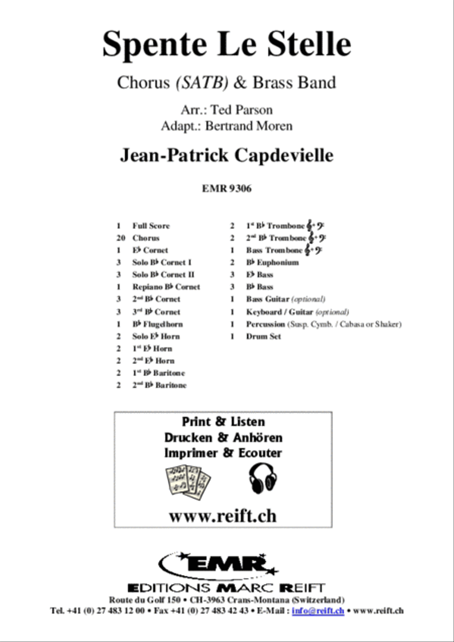 Spente Le Stelle Spente Le Stelle 4-Part scores gallery preview page 2