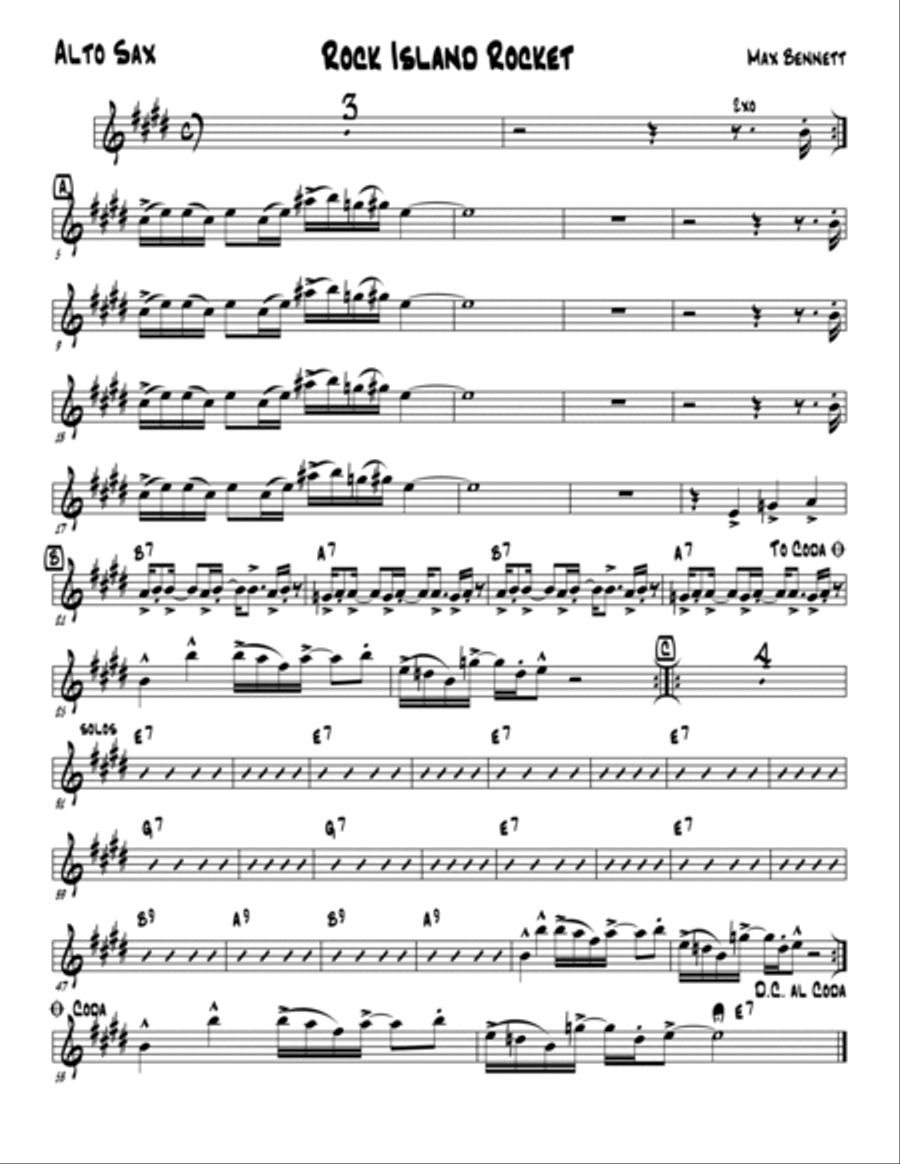 Rock Island Rocket Jazz Ensemble scores gallery preview page 2