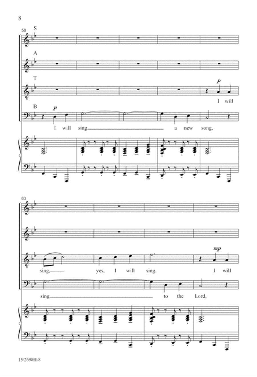 Cantate Domino Cantate Domino 4-Part scores gallery preview page 8
