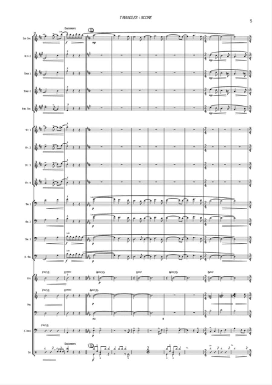 Triangles Triangles Jazz Ensemble scores gallery preview page 5