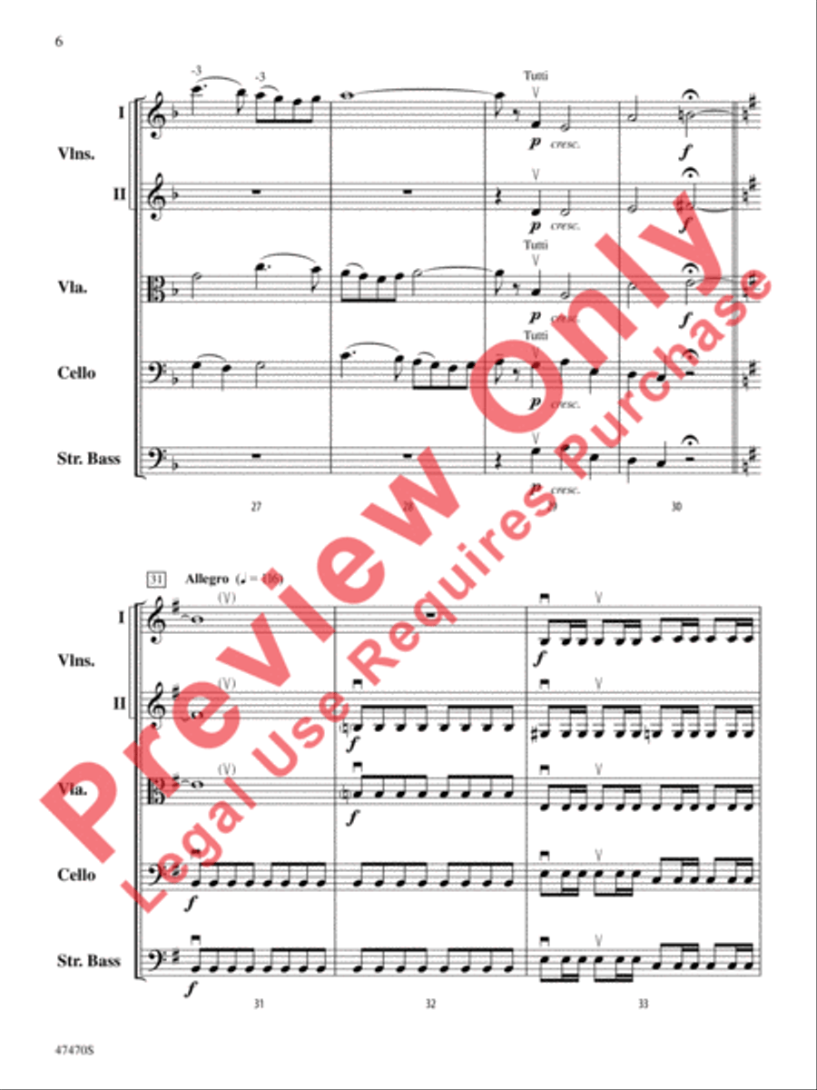 Legend of the Ghost Stallion String Orchestra scores gallery preview page 7