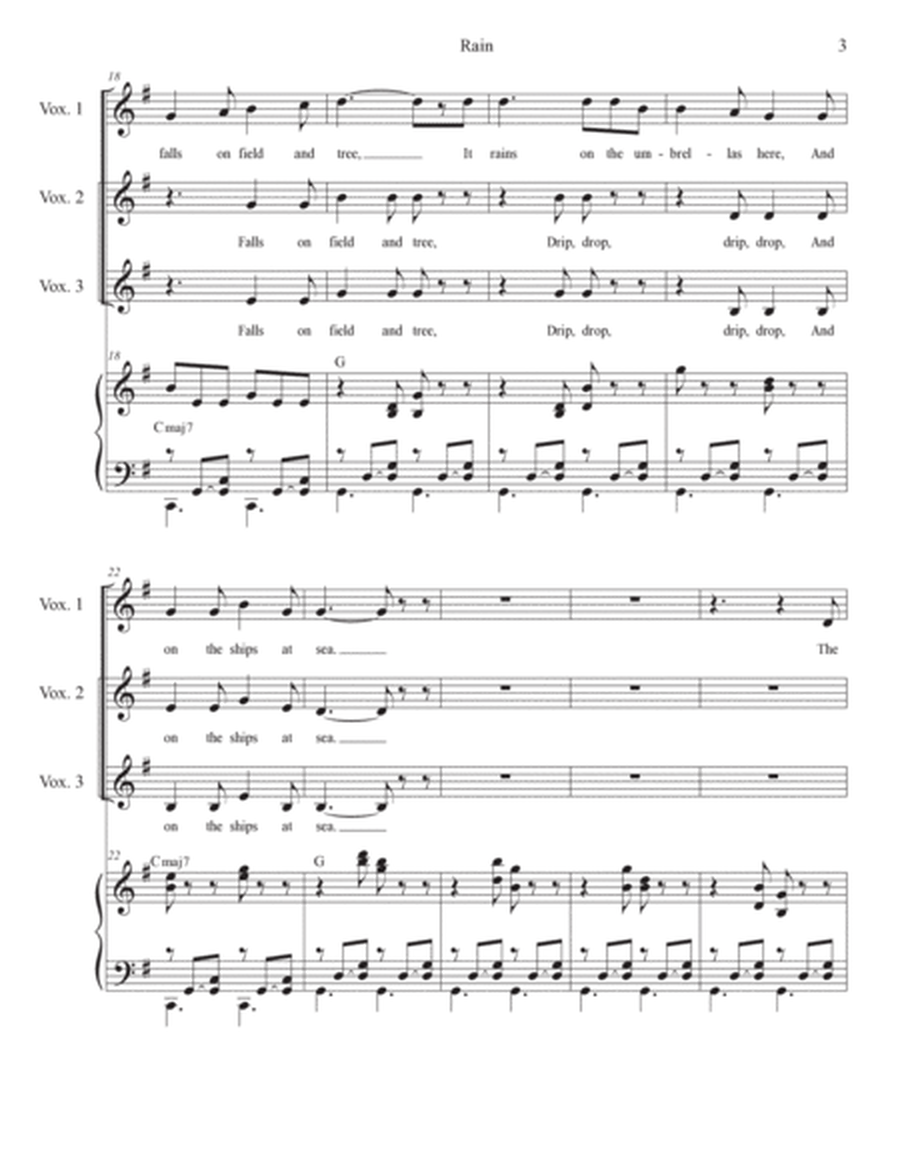 Rain (3-part Children's choir) image number null