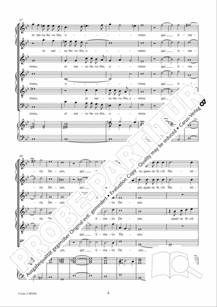 Jubilate Deo universa terra SSAATB scores gallery preview page 5