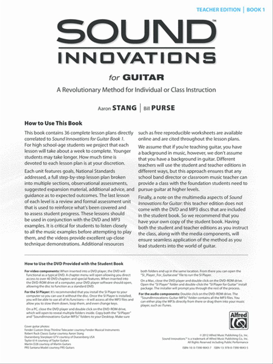 Sound Innovations for Guitar, Book 1 Guitar scores gallery preview page 2