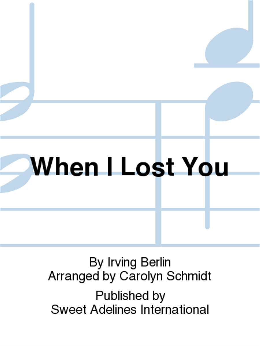 When I Lost You A Cappella scores gallery preview page 1