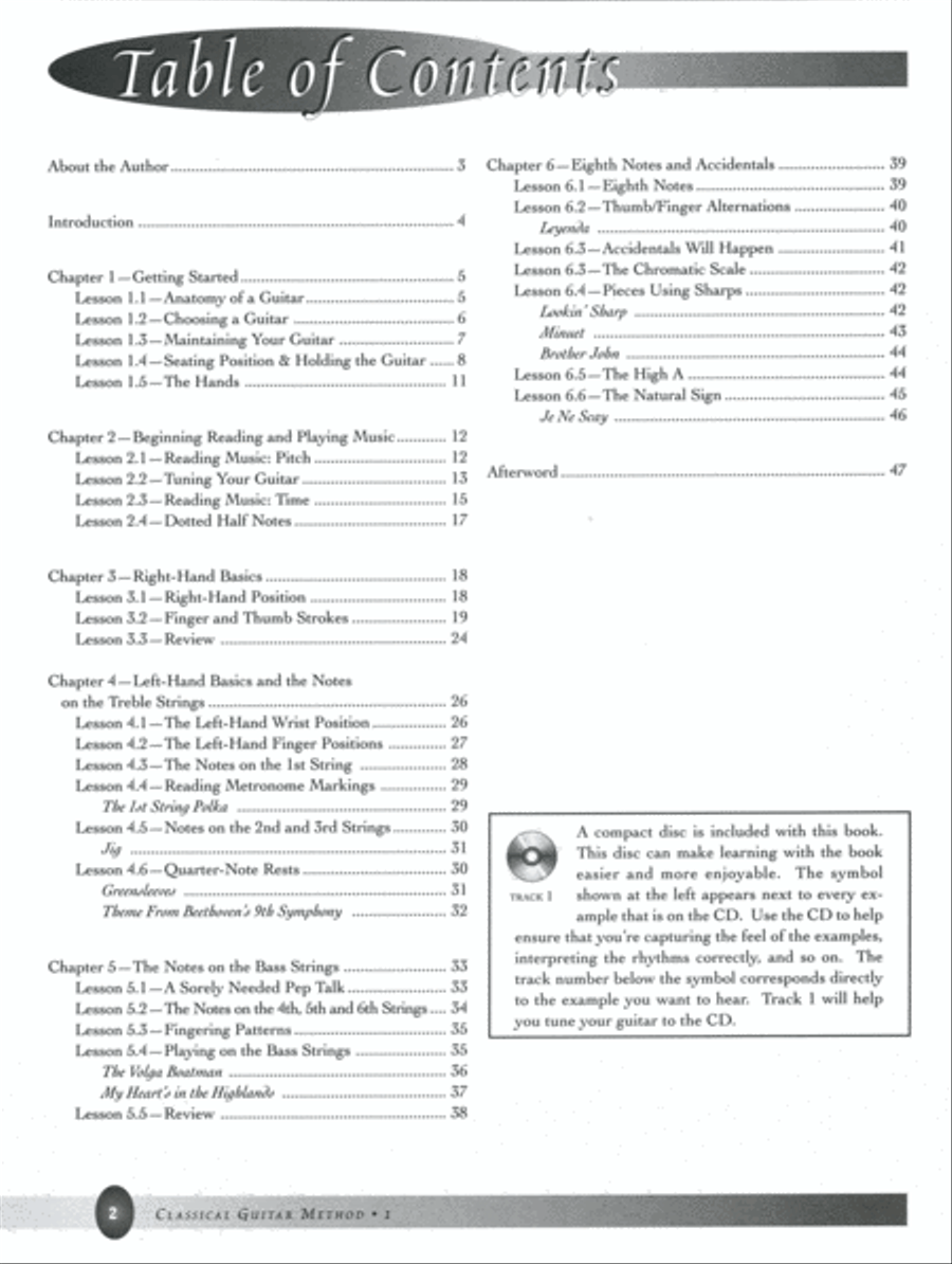 Basic Classical Guitar Method, Book 1 Acoustic Guitar scores gallery preview page 2