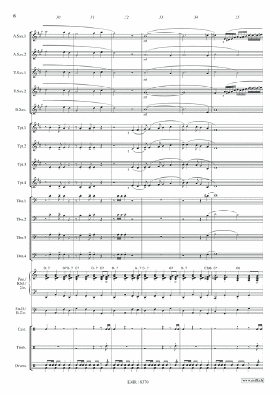 Arabian Nights Arabian Nights Big Band scores gallery preview page 9