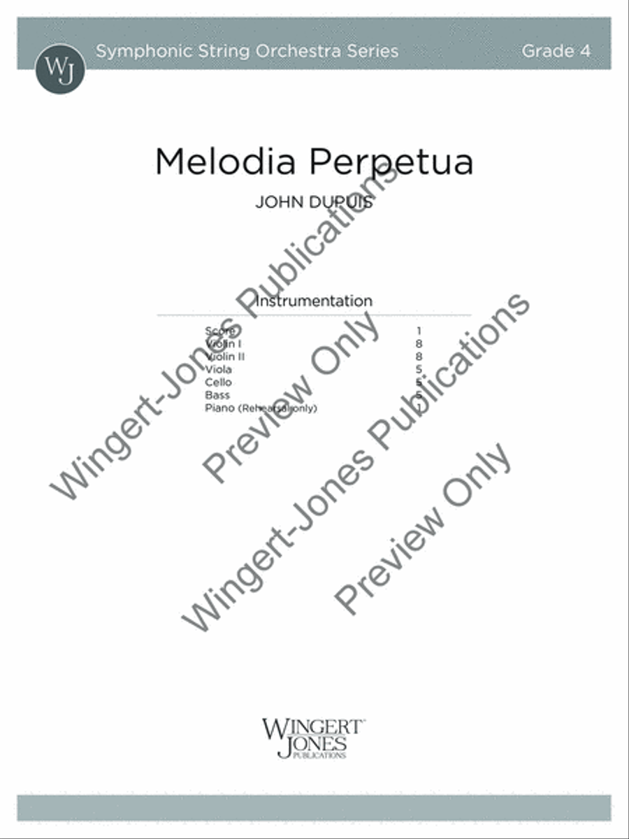 Melodia Perpetua Melodia Perpetua String Orchestra scores gallery preview page 2