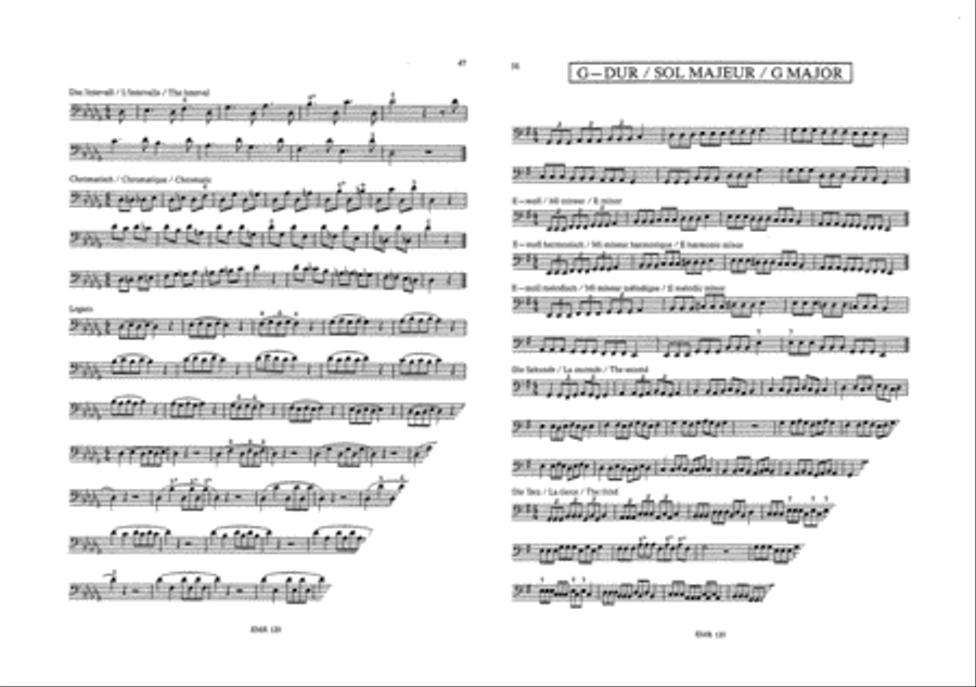 Die Tonleitern / Les Gammes / The Scales Vol. 1 Trombone scores gallery preview page 6
