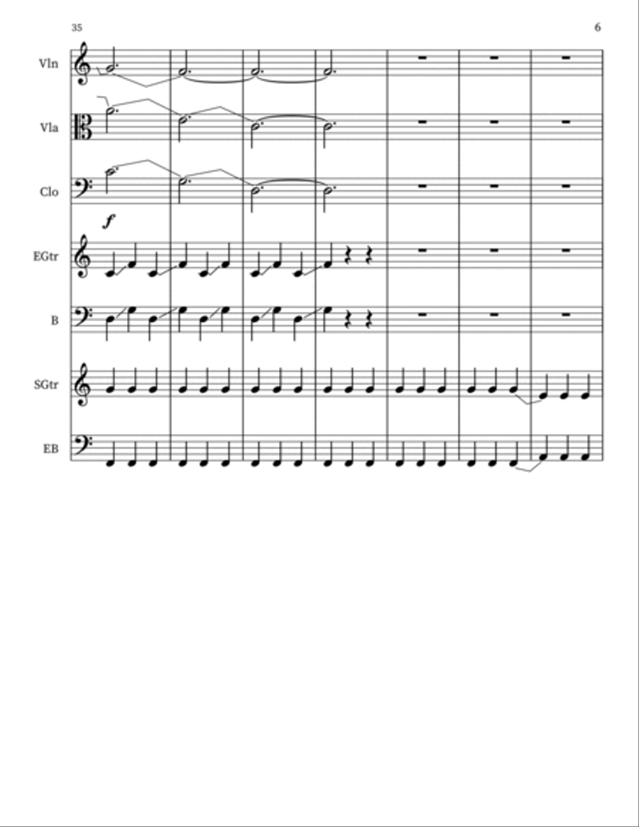 Océan aux Cordes Large Ensemble scores gallery preview page 6