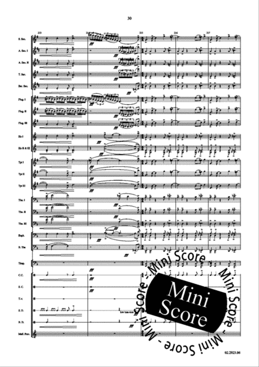 Mandragora Fanfare Band scores gallery preview page 34
