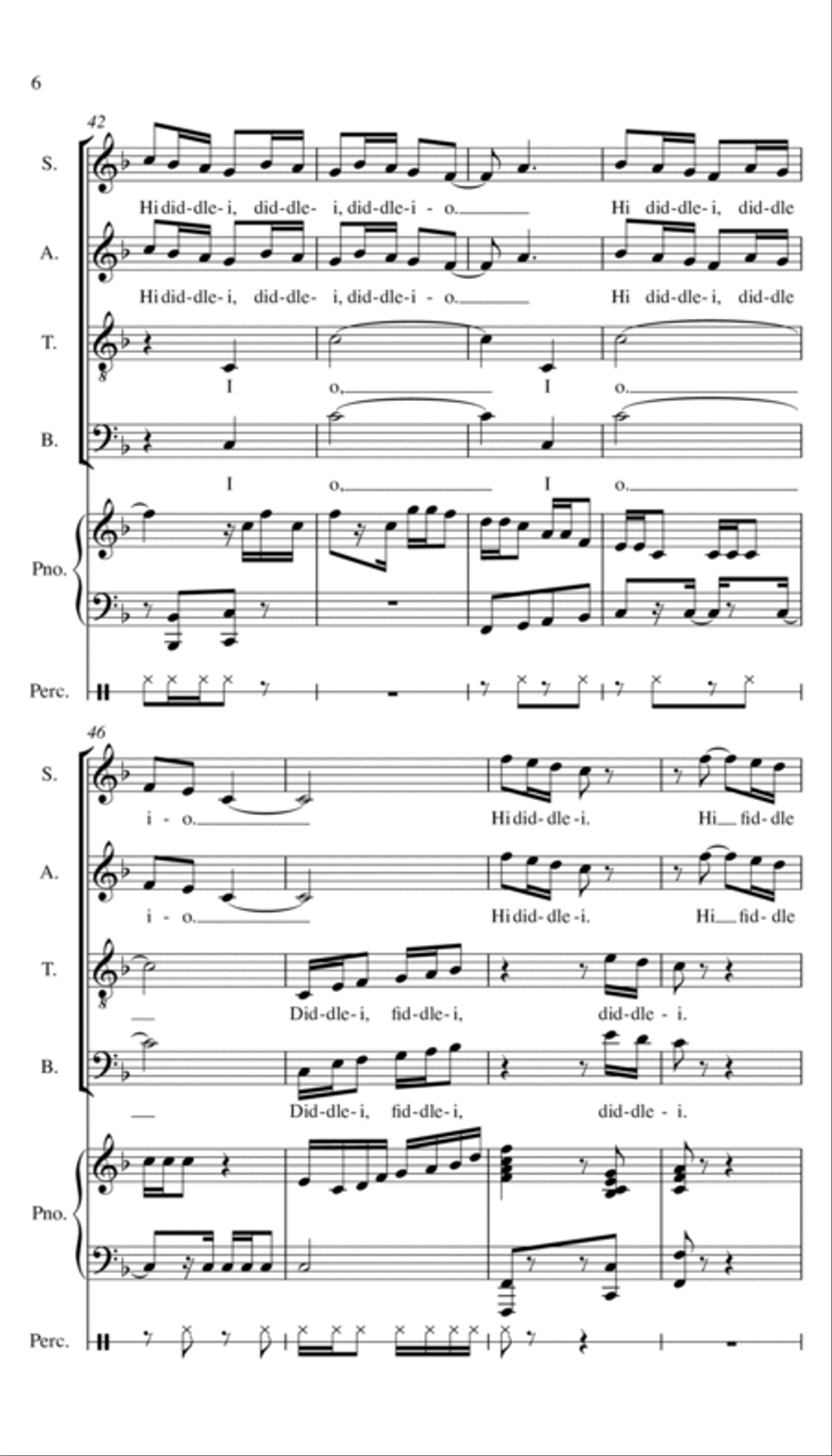 Follow Me Dearie Choir scores gallery preview page 6