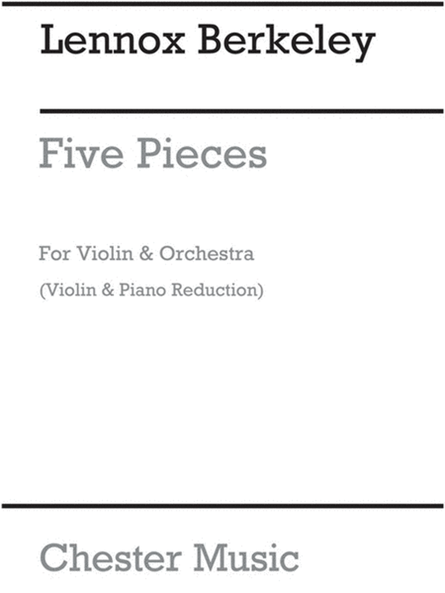 Berkeley 5 Pieces Violin & Piano