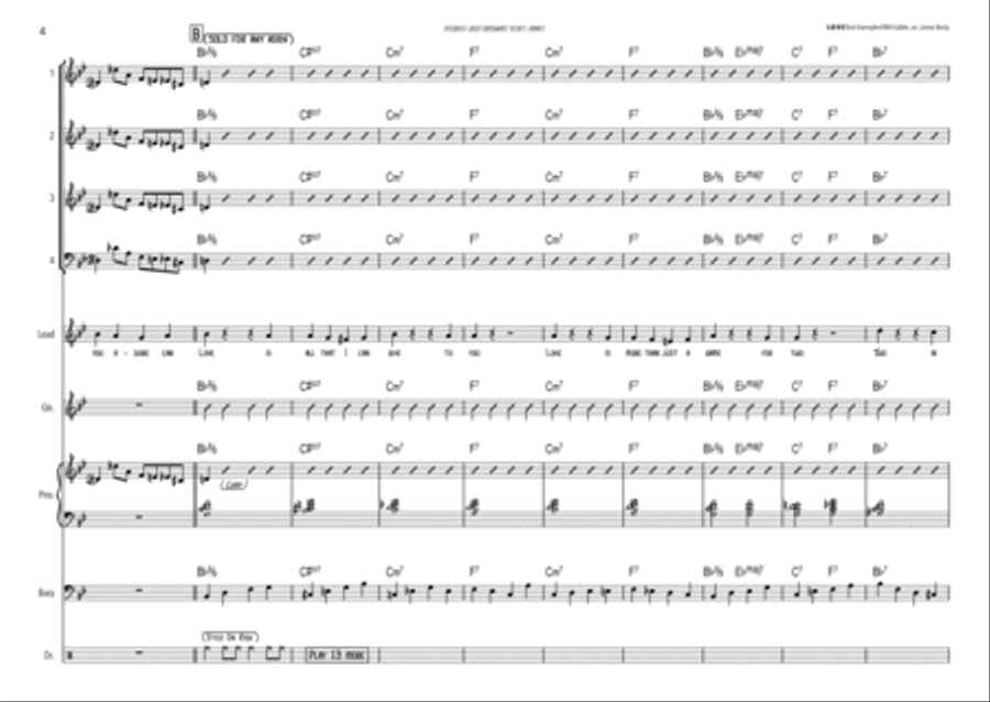 L-O-V-E Jazz Ensemble scores gallery preview page 4