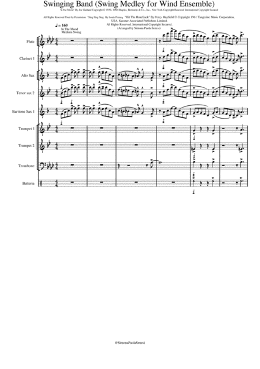 In The Mood Large Ensemble scores gallery preview page 1
