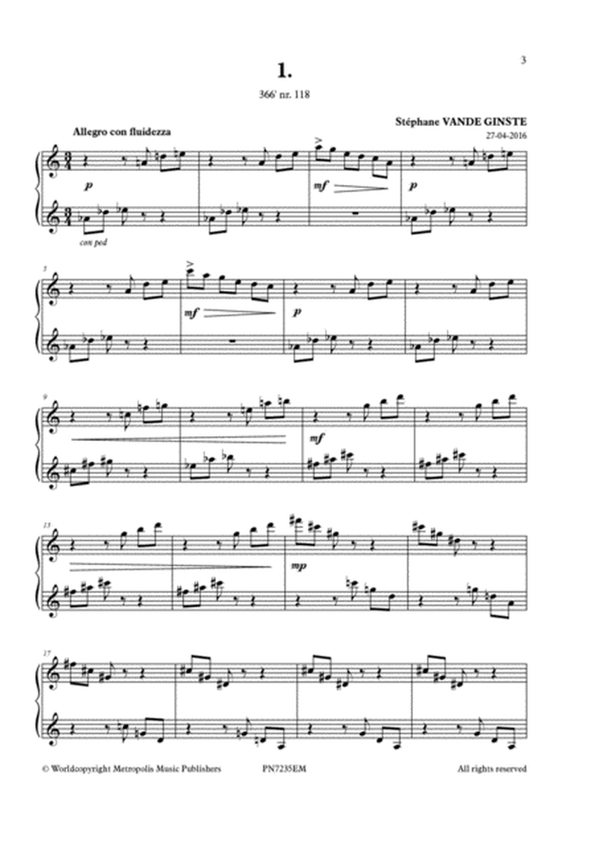 Complete 366' Book XXII Etudes pour l'Unison for Piano Solo