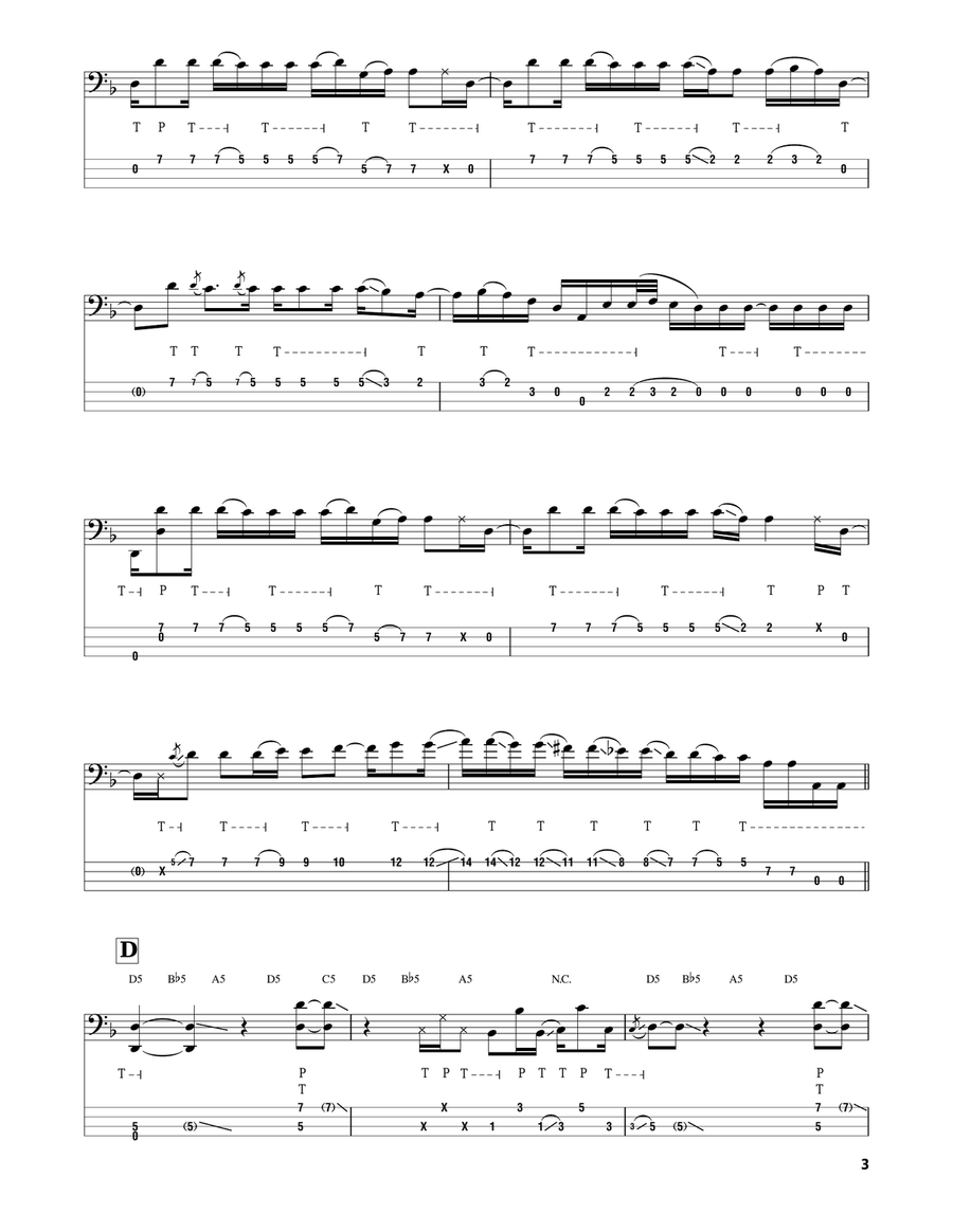 Blast Bass Guitar Tablature scores gallery preview page 3