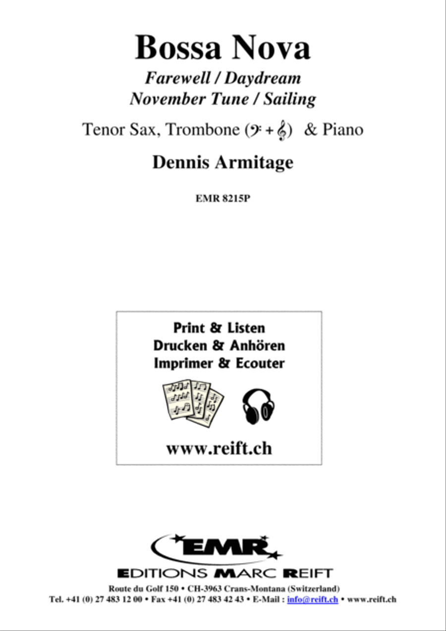 Bossa Nova Tenor Saxophone scores gallery preview page 2