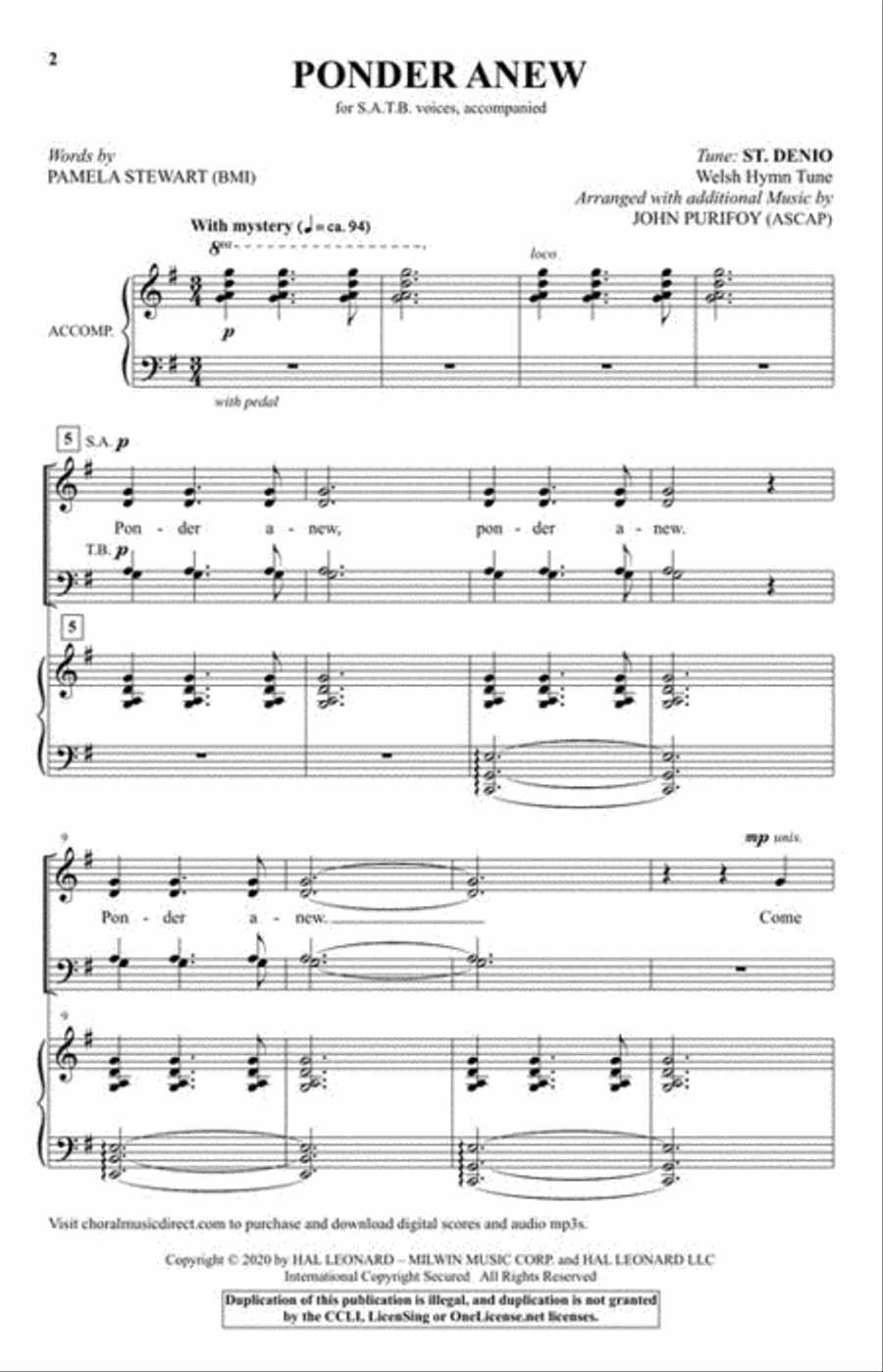 Ponder Anew Ponder Anew 4-Part scores gallery preview page 3