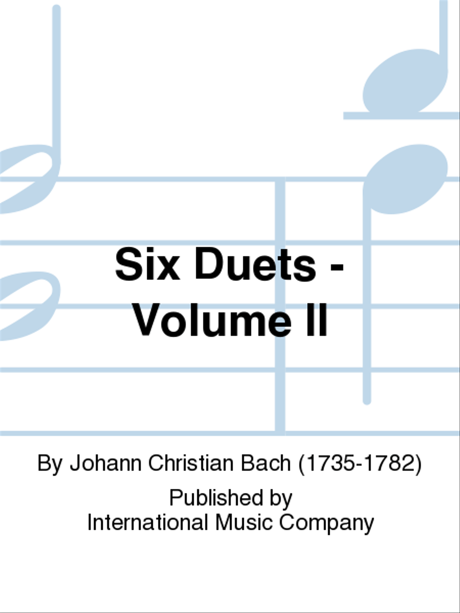 Six Duets: Volume II Six Duets: Volume II Violin scores gallery preview page 1