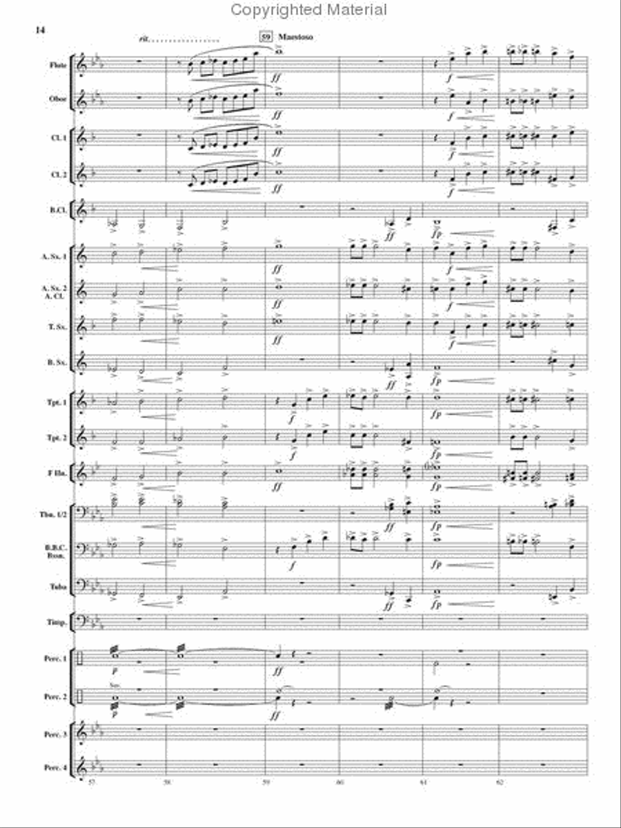 Tempest Rising Concert Band scores gallery preview page 13