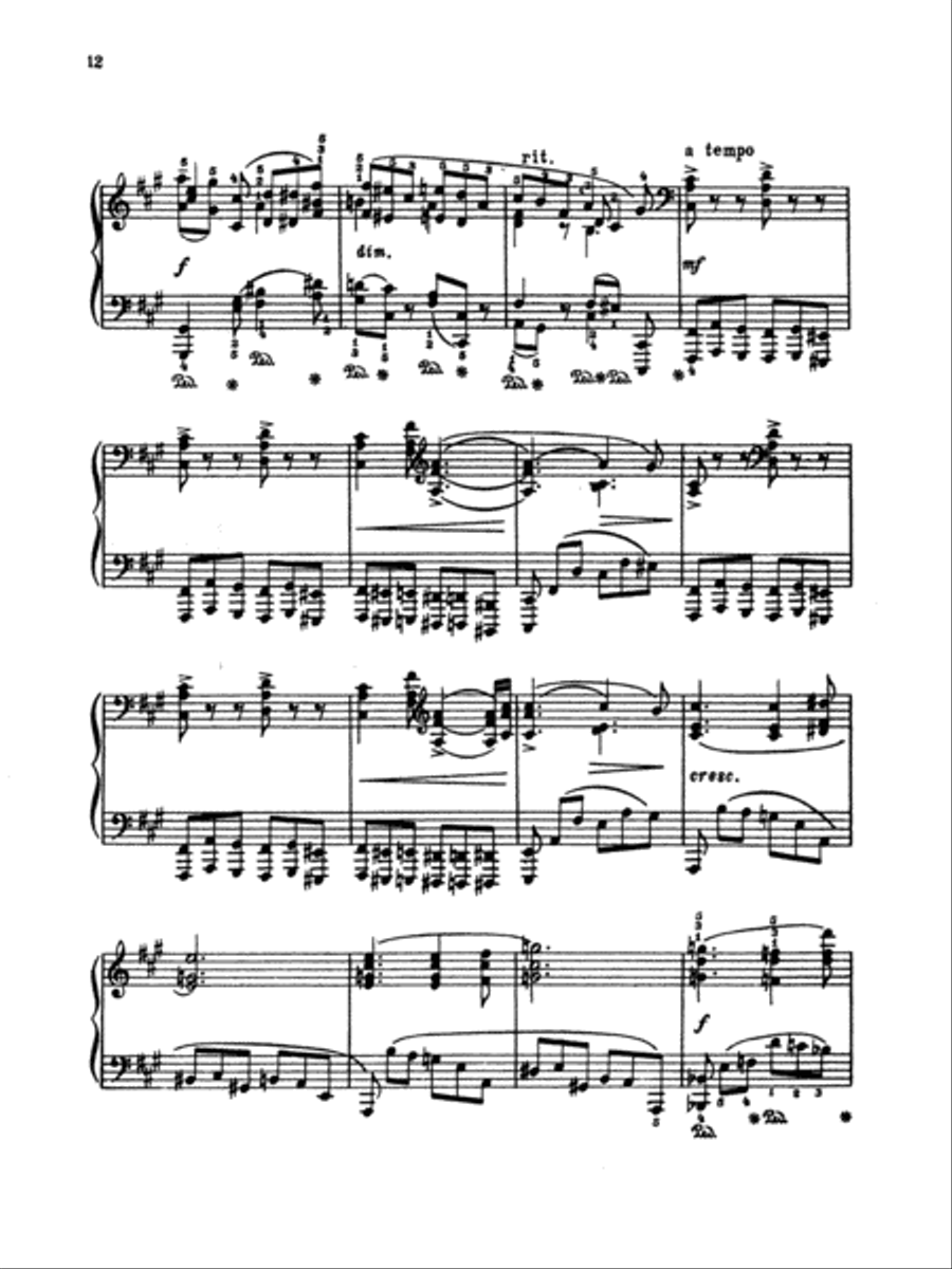 Liadov: Five Pieces, Op. 39 Piano Solo scores gallery preview page 2
