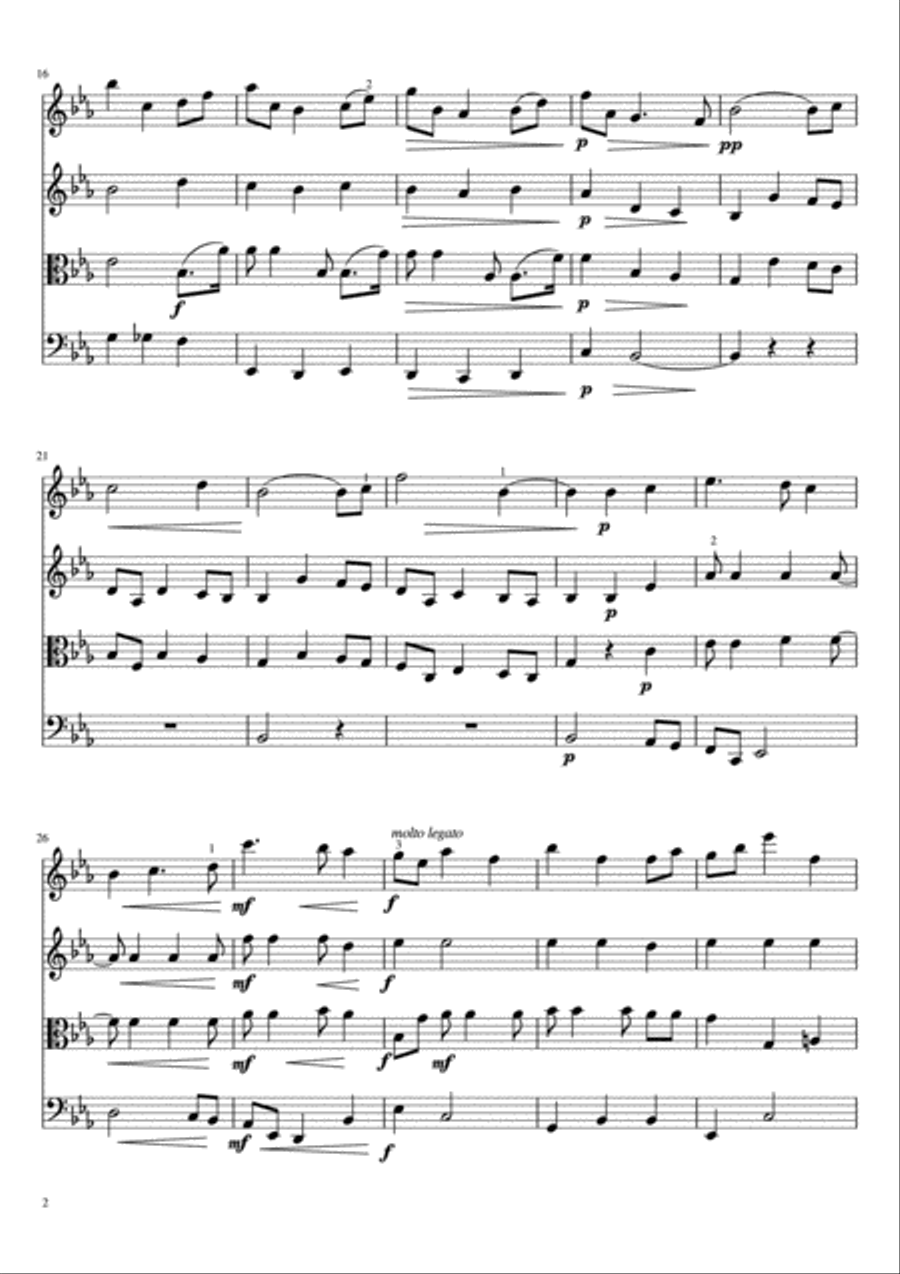 Nimrod Nimrod String Quartet scores gallery preview page 3