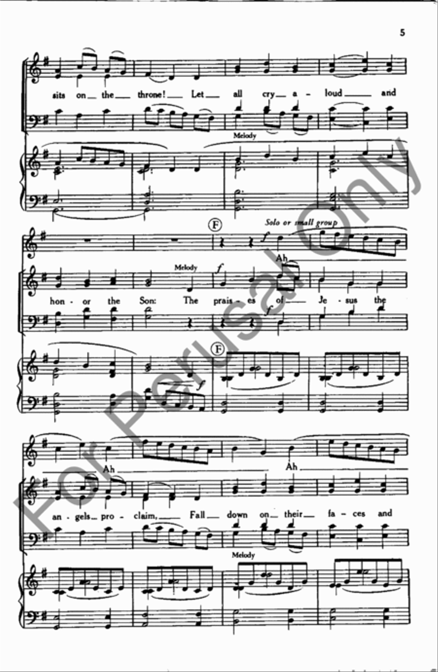 Ye Servants Of God Ye Servants Of God 4-Part scores gallery preview page 5