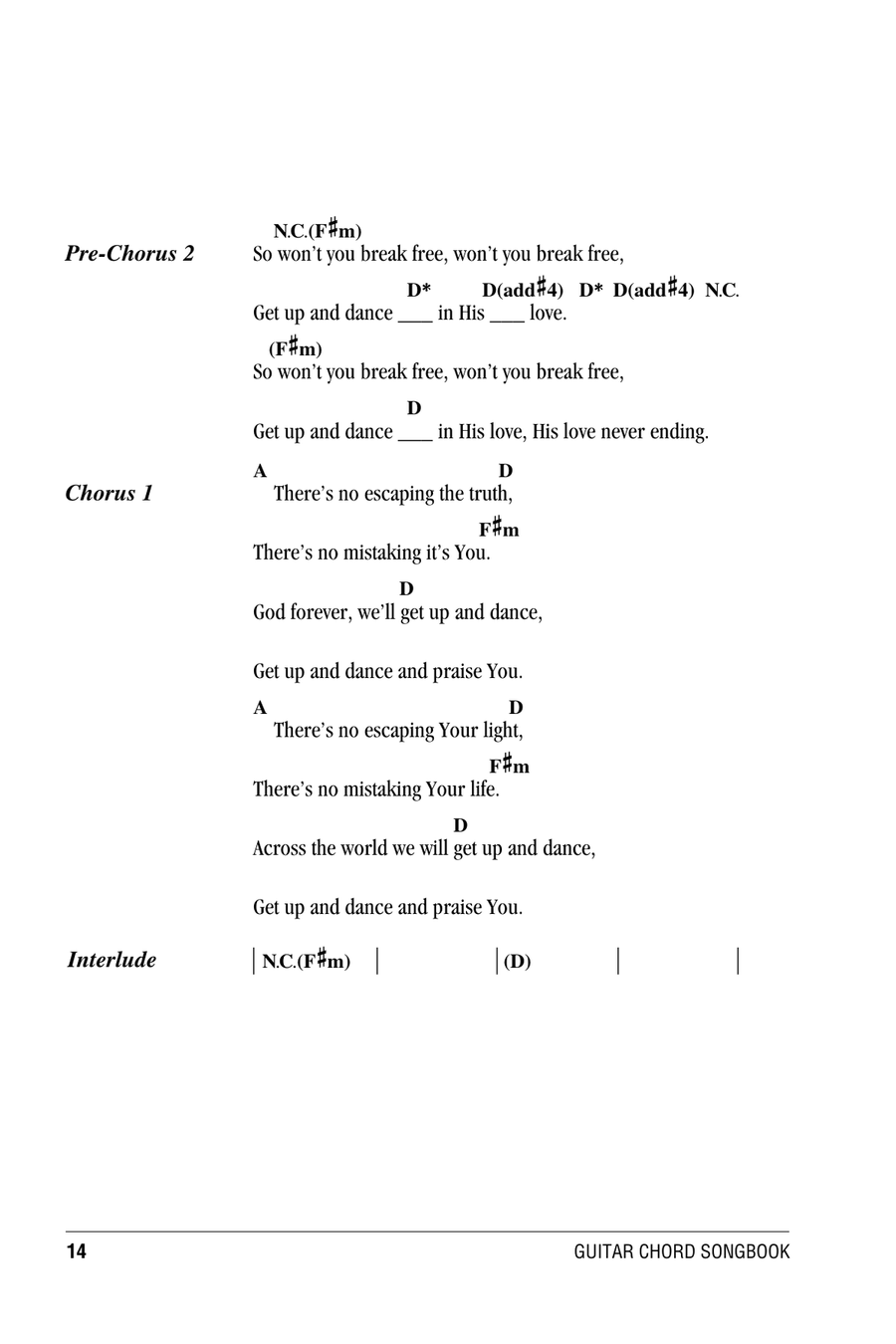 Break Free Acoustic Guitar scores gallery preview page 2