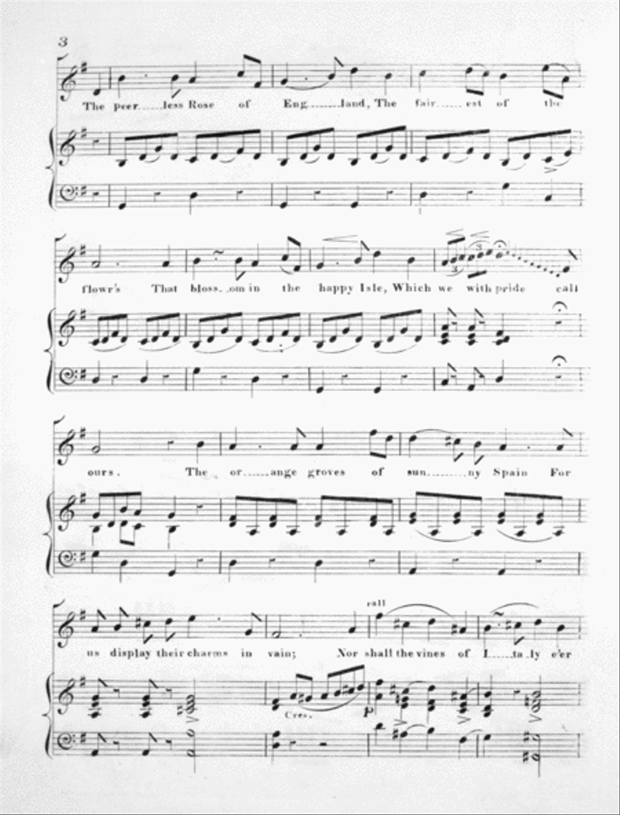 Victoria, The Peerless Rose of England. Song Voice scores gallery preview page 3