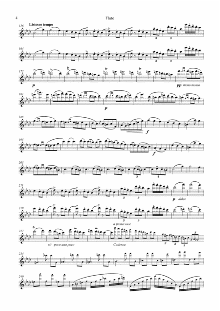 Valse - Scherzo op.34 for flute and piano Flute Solo scores gallery preview page 3