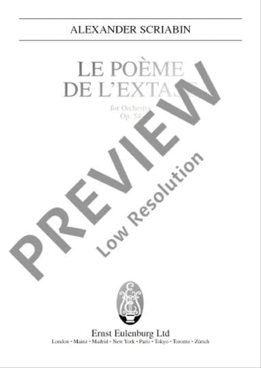 Le Poème de l'extase Orchestra scores gallery preview page 2