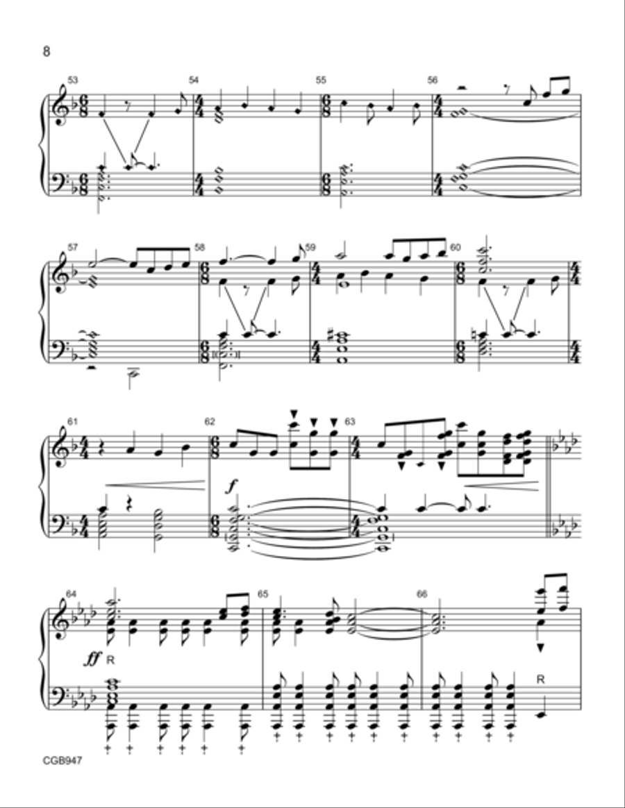 Spirit Dance Handbell Score Handbell Choir scores gallery preview page 7
